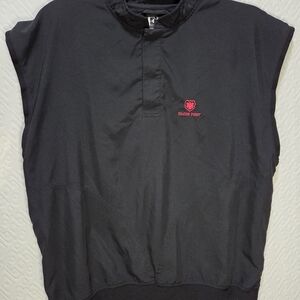 Black Zero Restriction Golf Sleeveless Over-shirt